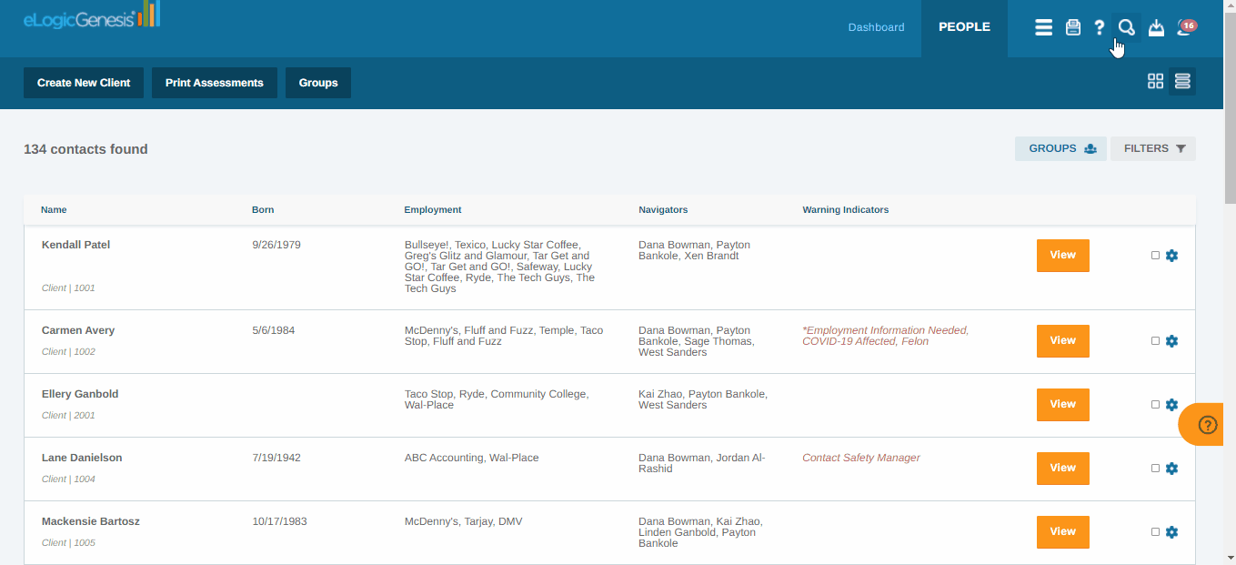Interaction Log eLogic Genesis